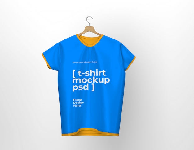 Download Premium PSD | Mockup of isolated t-shirt front view