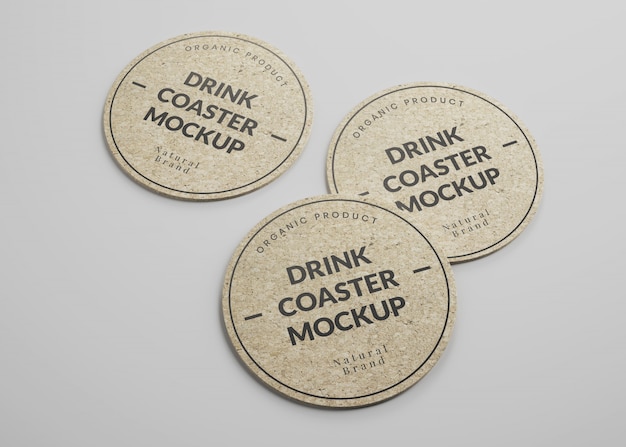Download Free Mockup Of Round Cork Drink Coasters In Isometric View Premium Use our free logo maker to create a logo and build your brand. Put your logo on business cards, promotional products, or your website for brand visibility.