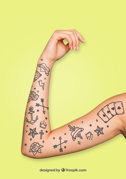 Free tattoo sleeve mockups Idea