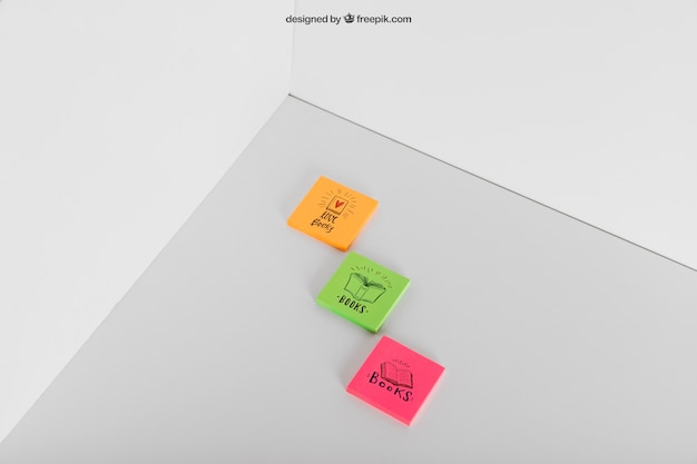 Download Free PSD | Mockup of three sticky notes