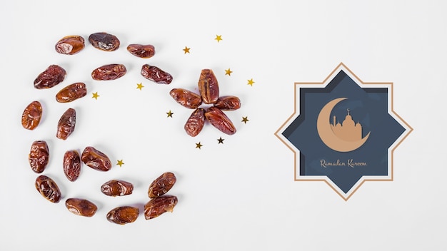Mockup with ramadan concept Free Psd