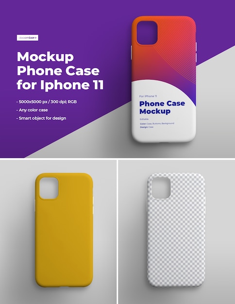 Download Premium PSD | Mockups case for smartphone