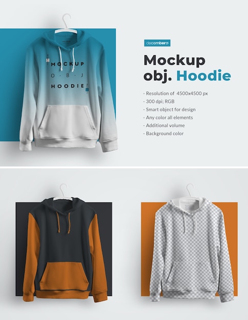 Download Premium PSD | Mockups hoodie on hangers