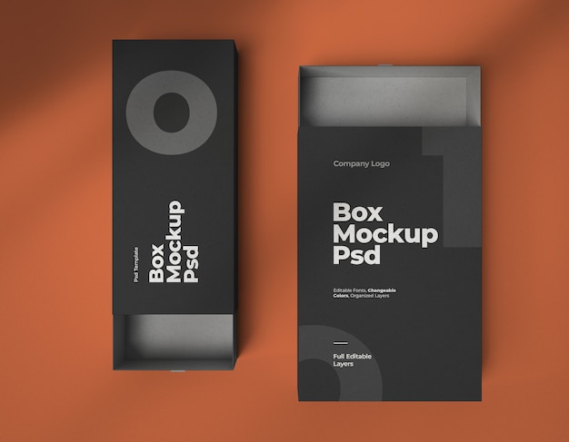 Download Premium PSD | Mockups of wide and narrow slide boxes from ...