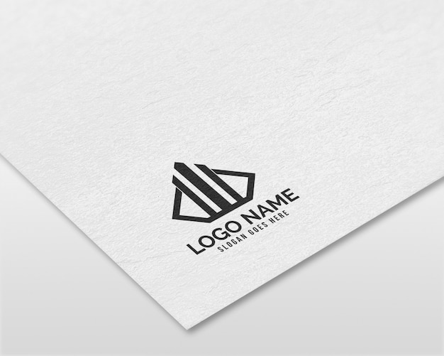 Download Free Modern 3d Realistic Paper Logo Mockup Premium Psd File Use our free logo maker to create a logo and build your brand. Put your logo on business cards, promotional products, or your website for brand visibility.