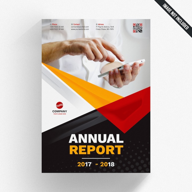 Premium PSD | Modern annual report template