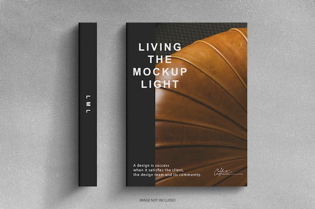 Download Premium Psd Modern Book Mockup On Cement