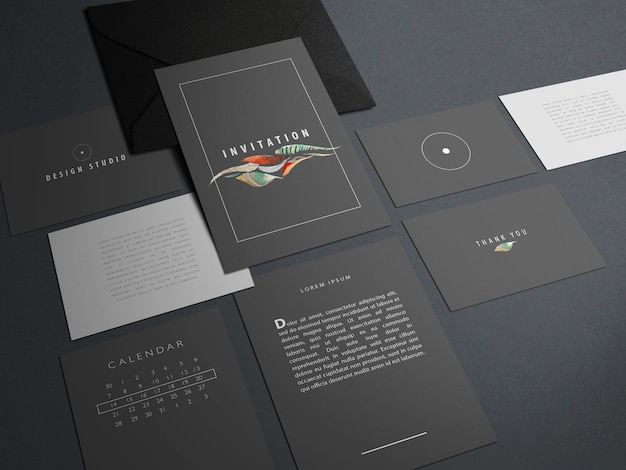 Download Premium Psd Modern Branding Identity Mockup