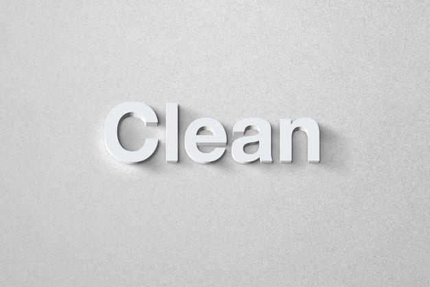 clean text sound