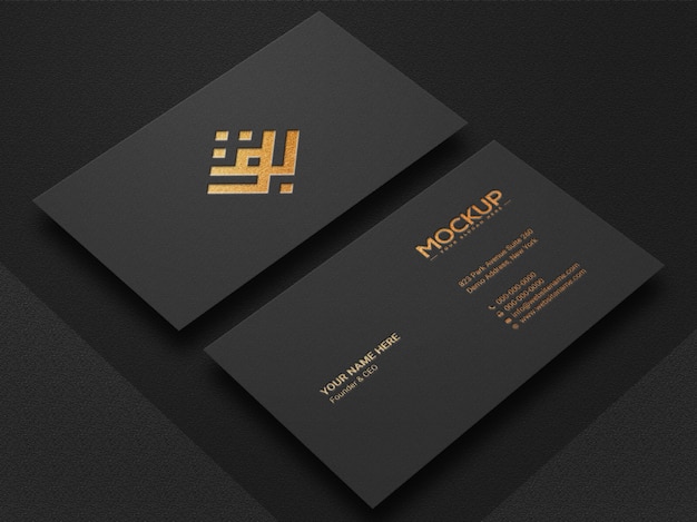 Download Premium PSD | Modern and luxury business card mockup