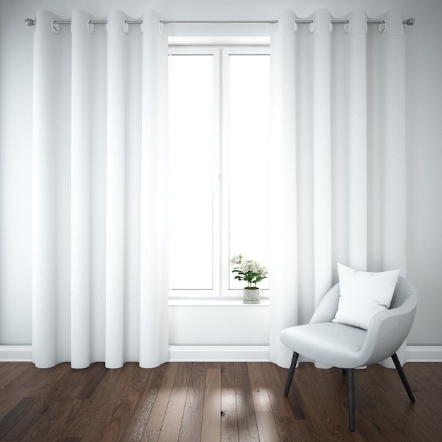 Floorlength curtains