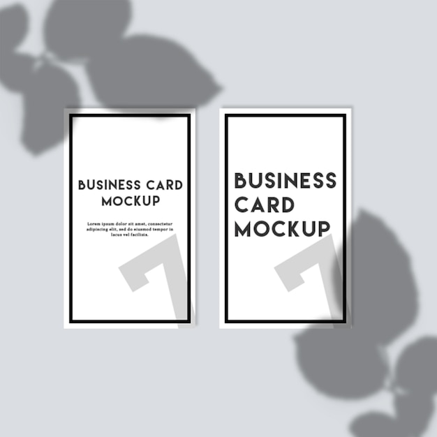 Premium PSD | Modern vertical business card mockup template
