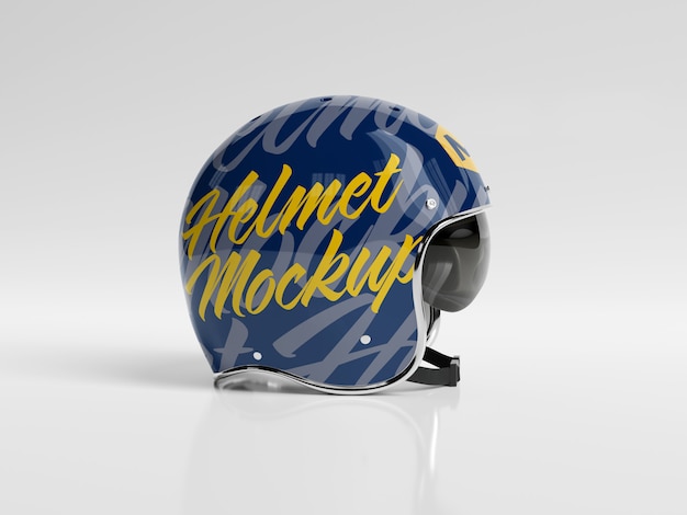 Download Premium PSD | Motorbike helmet isolated mockup