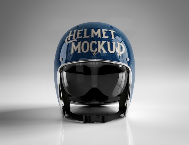 Download Motorbike helmet isolated on white mockup | Premium PSD File