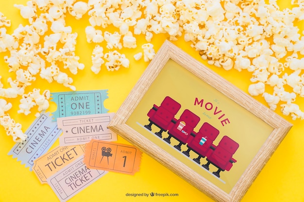 Download Movie mockup with frame | Free PSD File