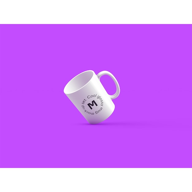 Download Mug on purple background mock up PSD file | Free Download PSD Mockup Templates