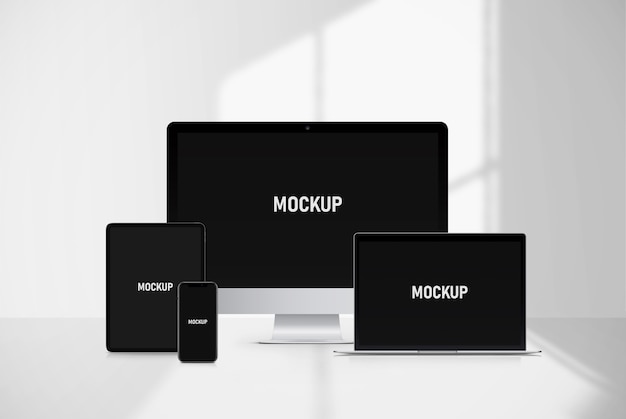 Download Multi devices mockup PSD file | Premium Download PSD Mockup Templates