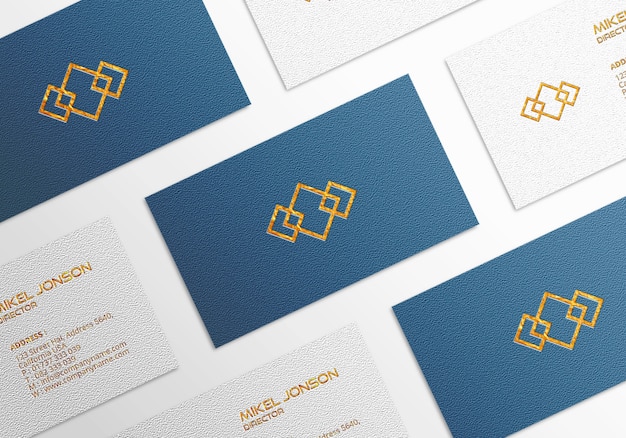 Download Multiple Business Card Free Mockup / Free Stacked Multiple ...