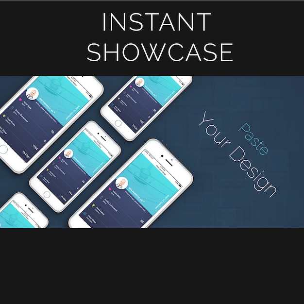 Download Free PSD | Multiple iphone mock up