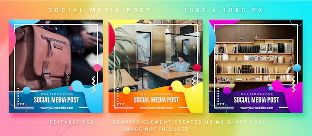 Multipurpose social media post Premium Psd
