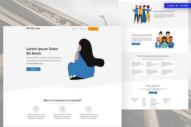 Download Multipurpose Website Page Template Premium Psd File PSD Mockup Templates