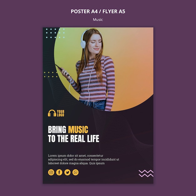 Free Psd Music Event Flyer Design