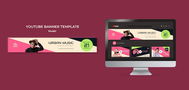 Free Psd Music Show Youtube Banner Design Template