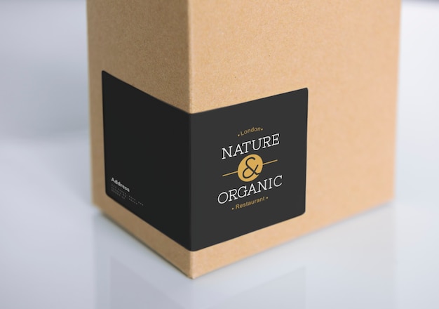 Download Free PSD | Natural paper box packaging mockup