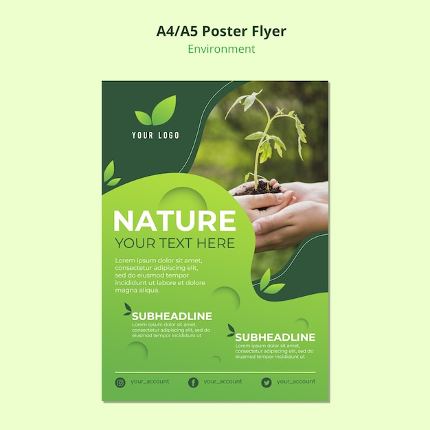 Free Psd Nature Enviroment For Poster Template