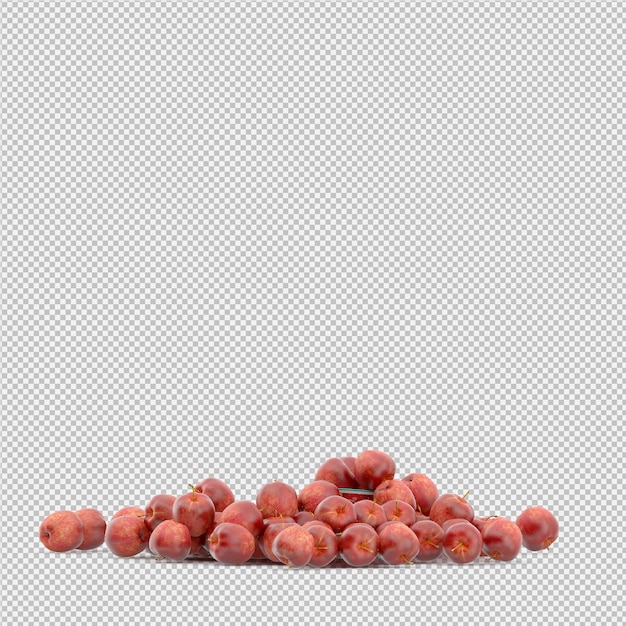 Premium Psd Nectarine 3d Render