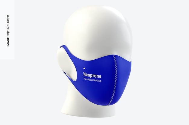 Download Premium PSD | Neoprene guard face mask mockup