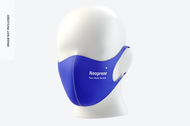 Download Premium PSD | Neoprene guard face mask mockup