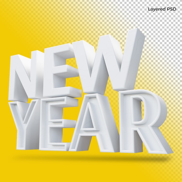 new year bold font