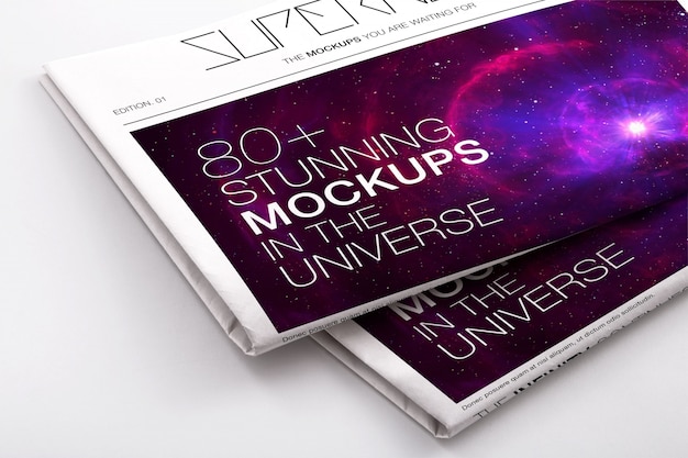 Download Newspaper mock up design PSD file | Premium Download