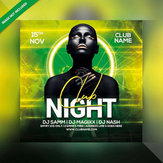 Premium Psd Night Club Party Flyer