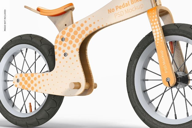 Download Free Psd No Pedal Bike Mockup Close Up