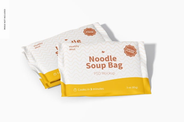 Download Free Psd Noodle Soup Bags Mockup