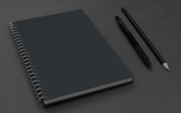 Download Note book wthis pen mockup PSD file | Premium Download