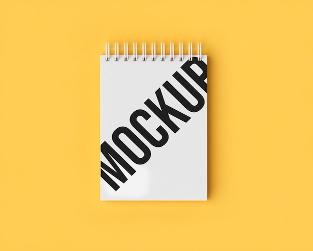 Download Premium Psd Notepad Mockup On Yellow