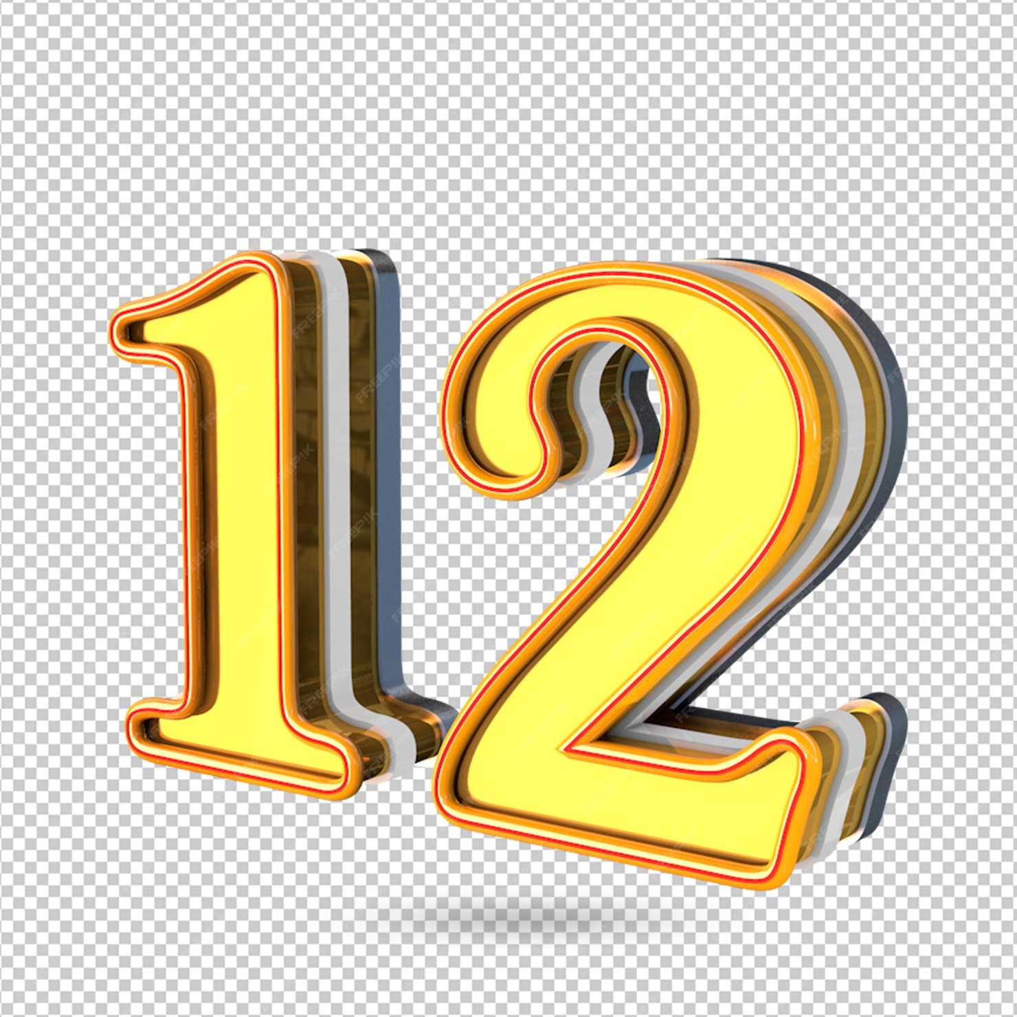 Premium PSD | Number 12