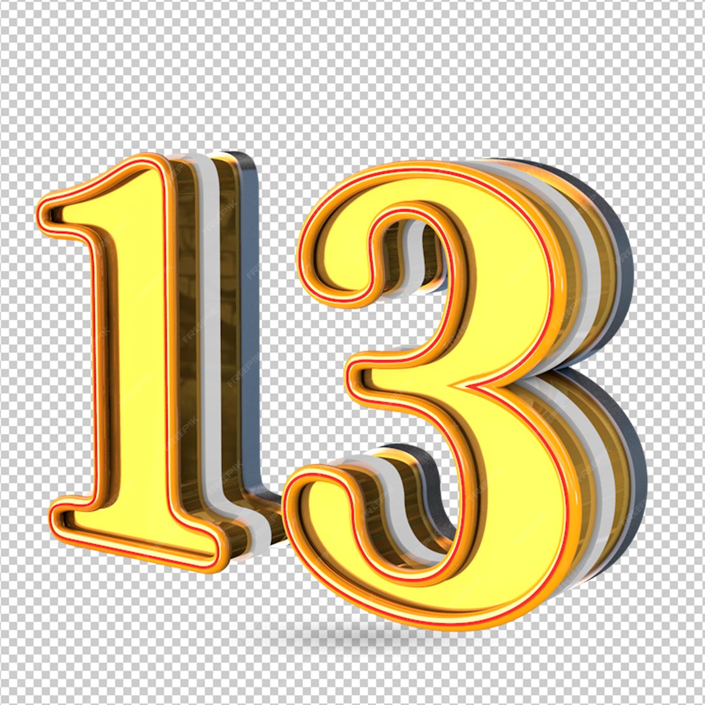 Premium PSD | Number 13