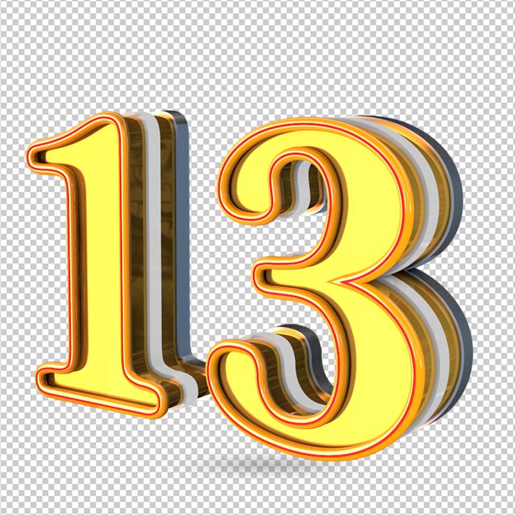 Premium PSD Number 13 premium-psd-number-13