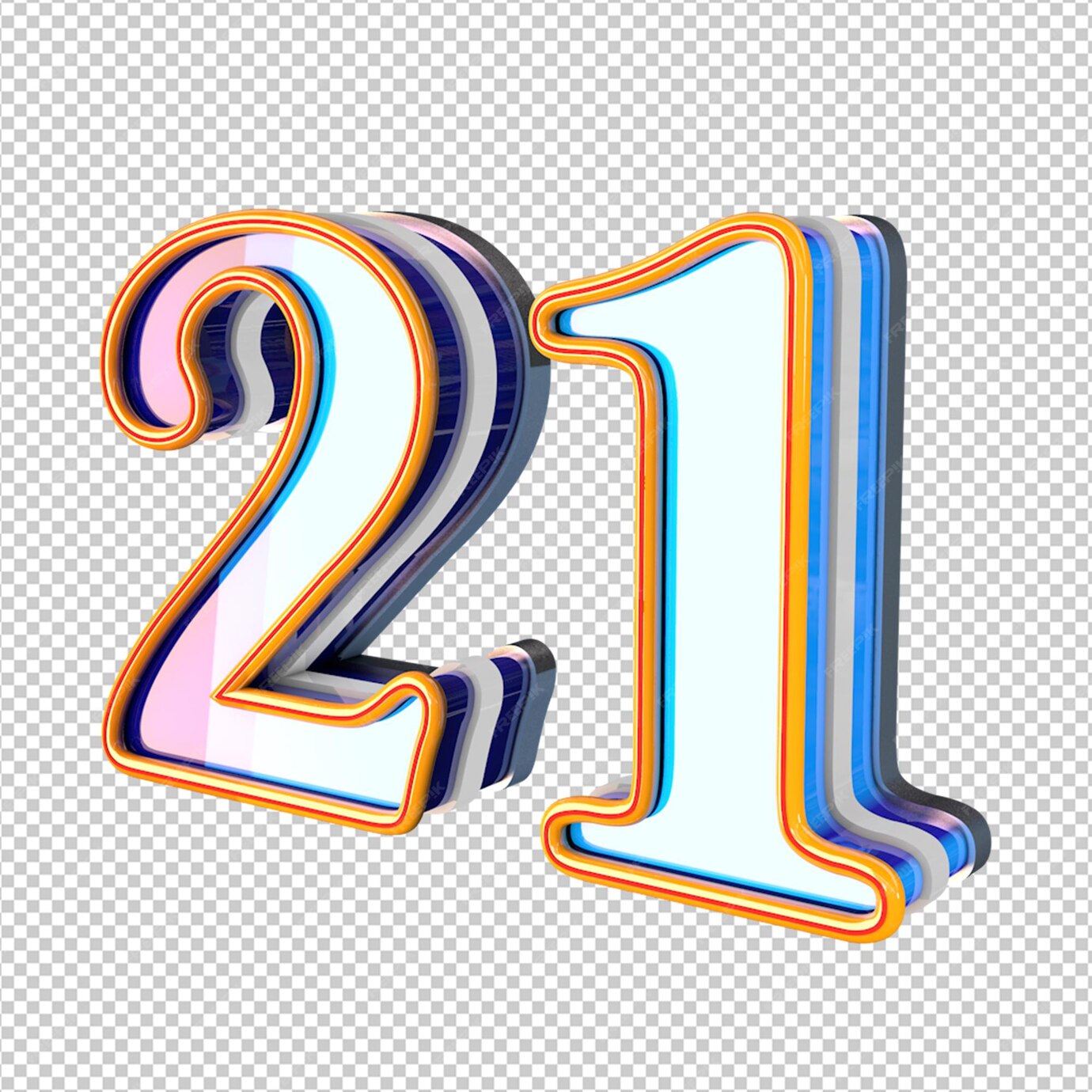 Premium PSD | Number 21