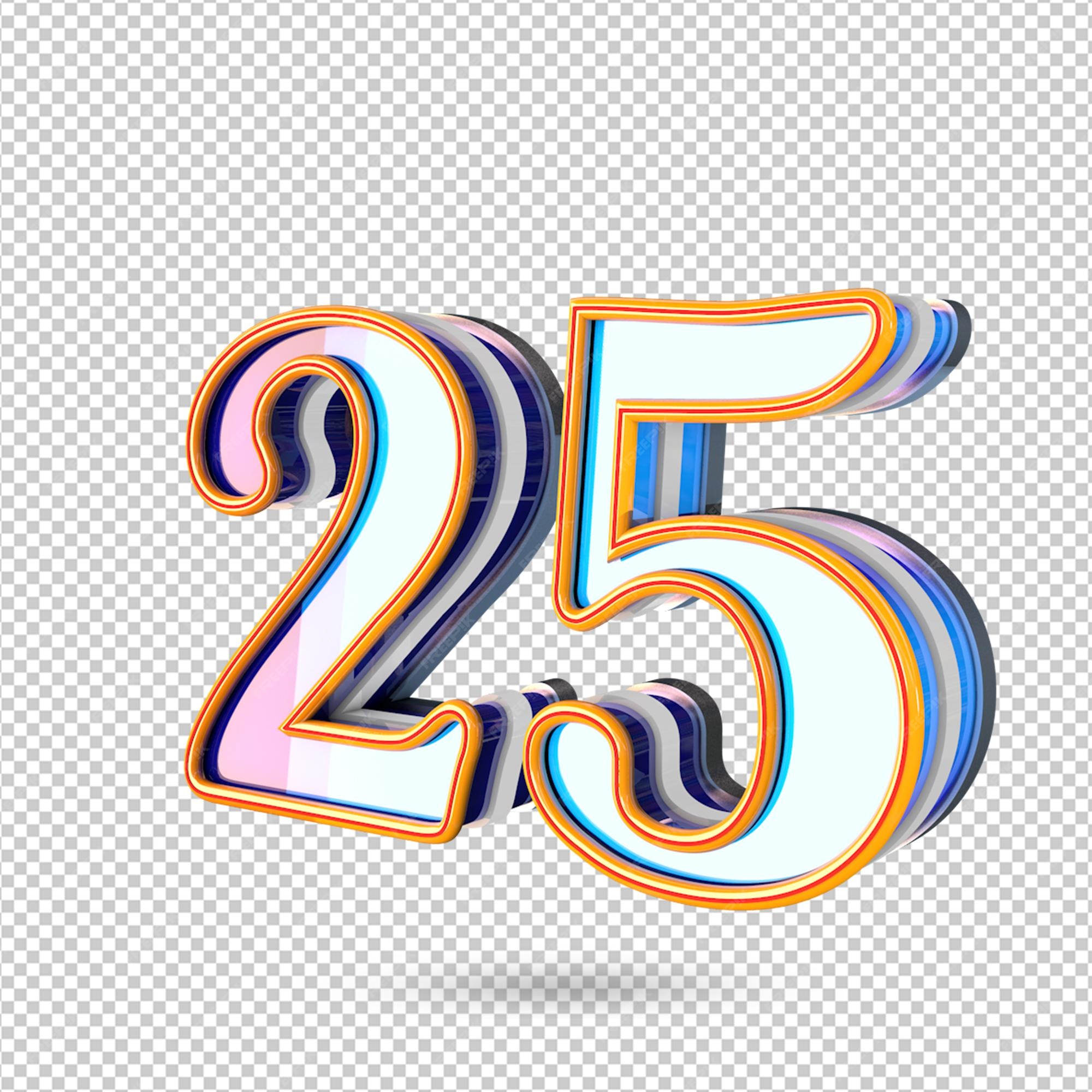 Premium PSD | Number 25