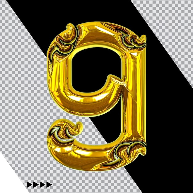 Premium PSD Number Gold 3d Rendering