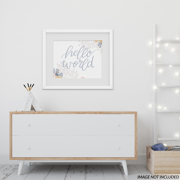 Premium PSD | Nursery frame set