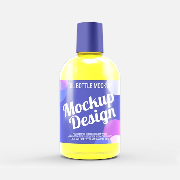 Download Premium PSD | Oil bottle mockup