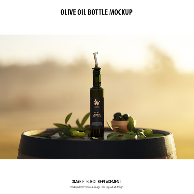 Download Free PSD | Olve oil bottle mockup