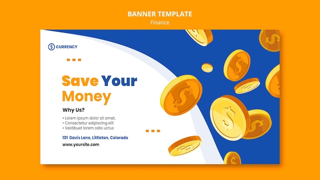 Free PSD | Online banking banner template