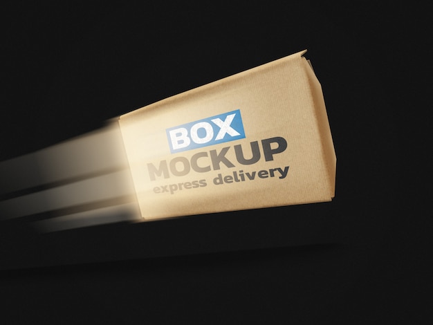 Download Online delivery box mockup | Premium PSD File